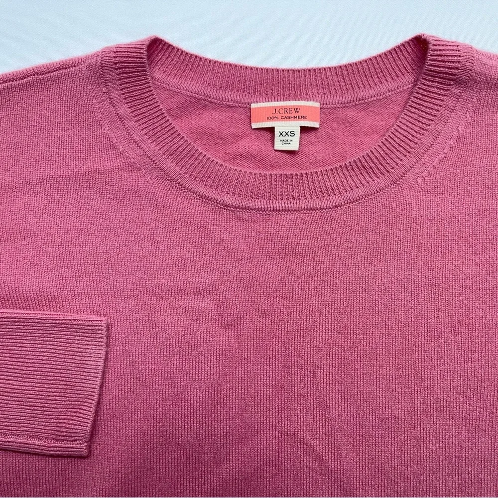 J.Crew Crewneck Boyfriend Cashmere Sweater Womens XXS Oversized in Pink